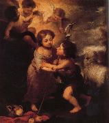 Bartolome Esteban Murillo Childhood of Christ and John the Baptist Sweden oil painting artist